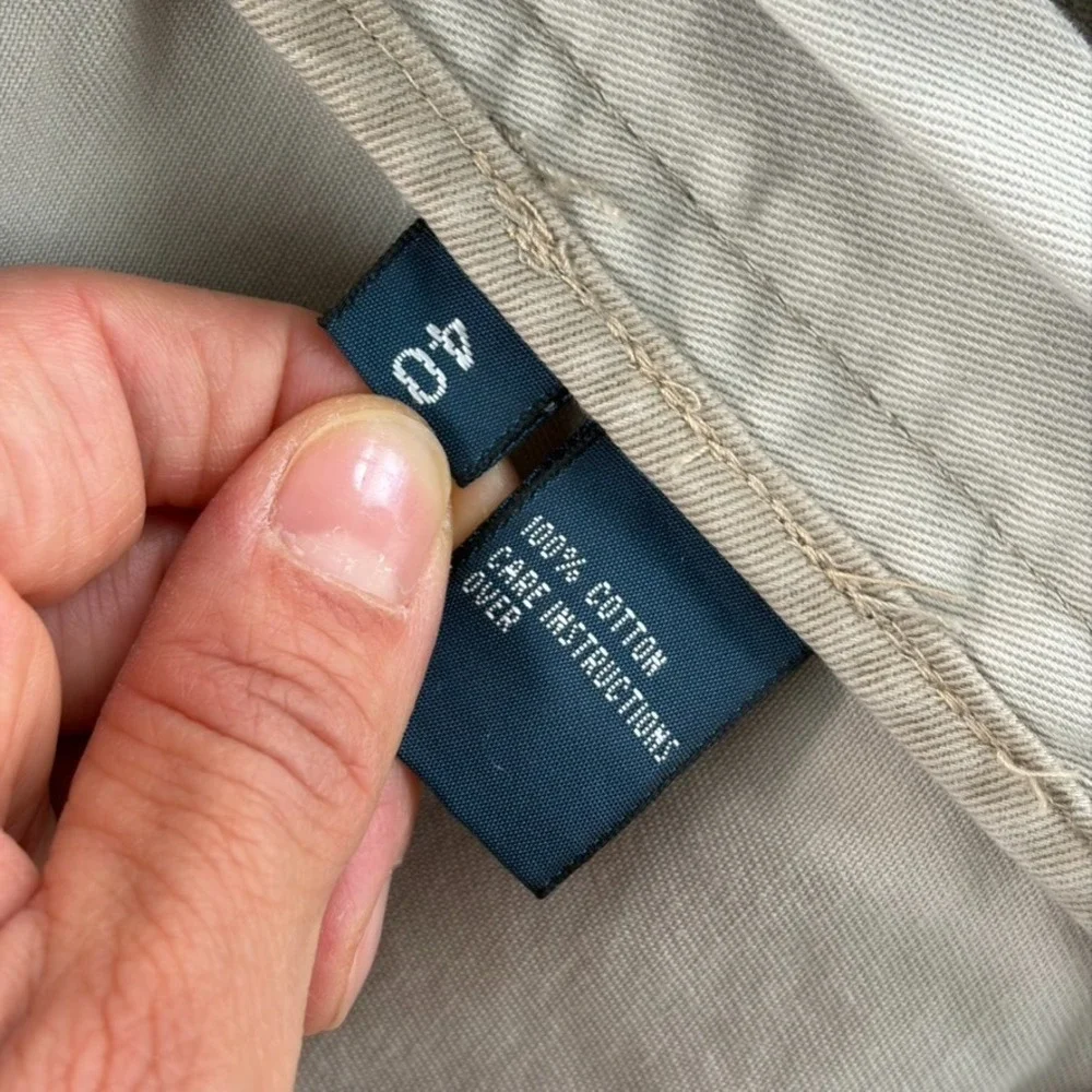 Vintage Polo Ralph Lauren Gellar Fatigue Cargo Shorts in Stone Men 40x10.5 NWT